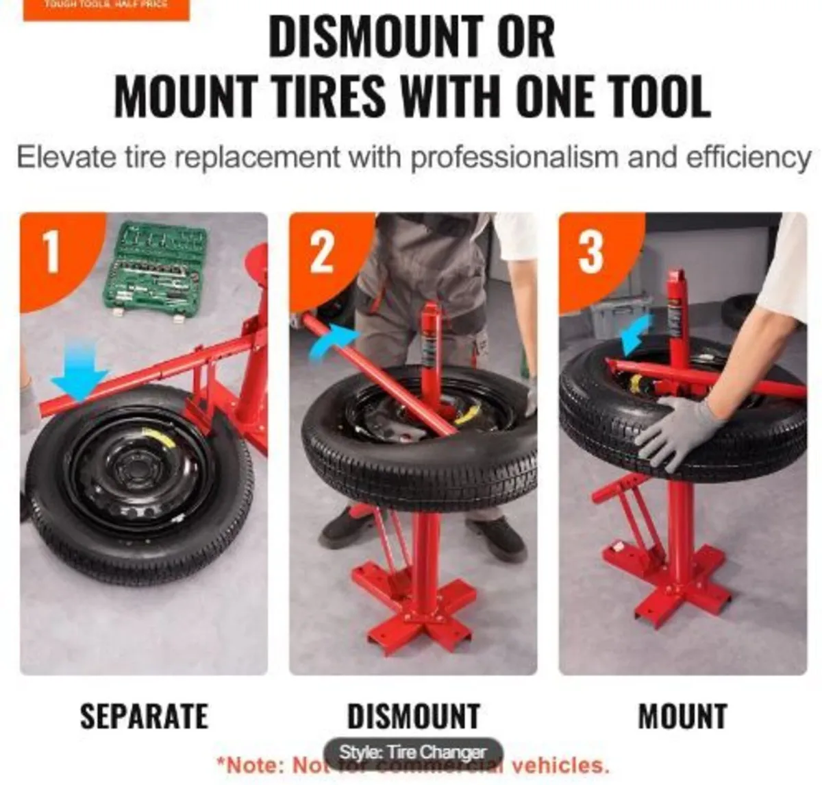 Portable Manual Tire Changer Bead Breaker - Image 3