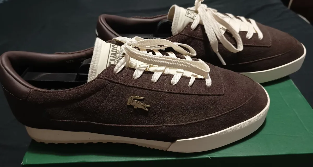 Brown Lacoste Men's Shoes - Image 1