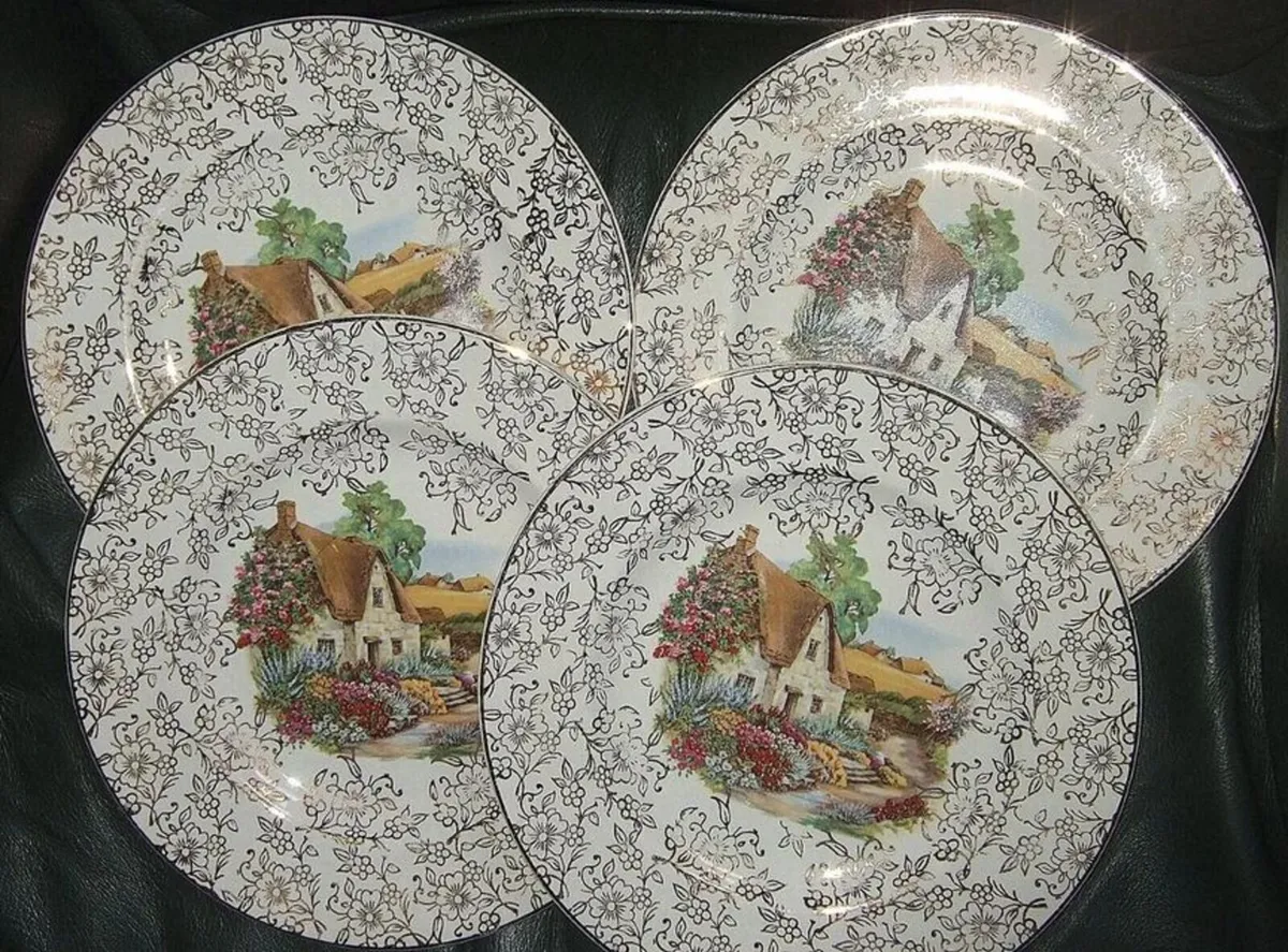 4 Vintage H&K Tunstall "Homestead"Side Plates - Image 3