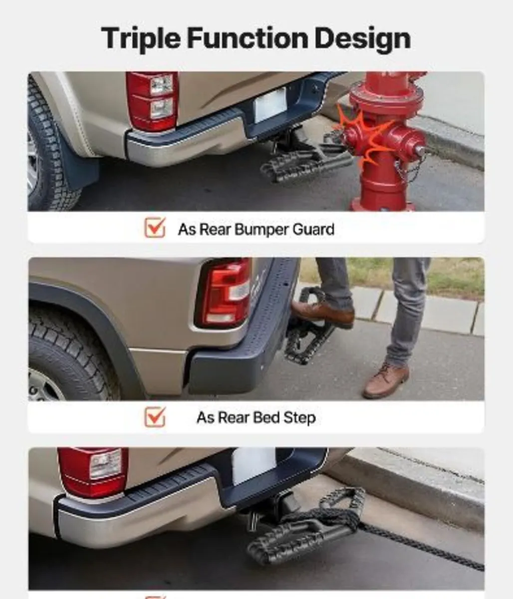 Hitch Step for 5 cm Receiver, Universal Rear - Image 4