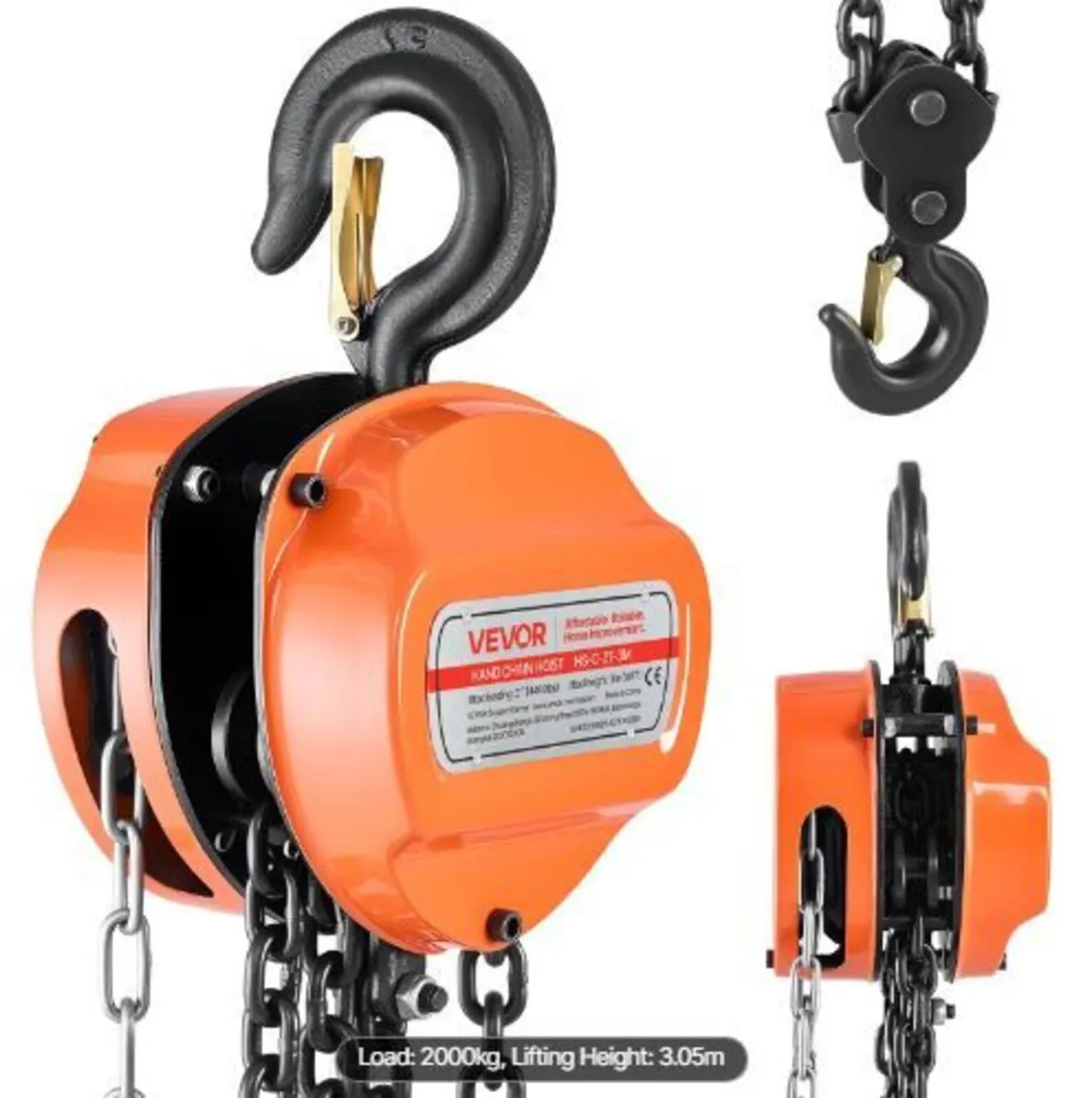 Hand Chain Hoist, 2 Ton Capacity - Image 3