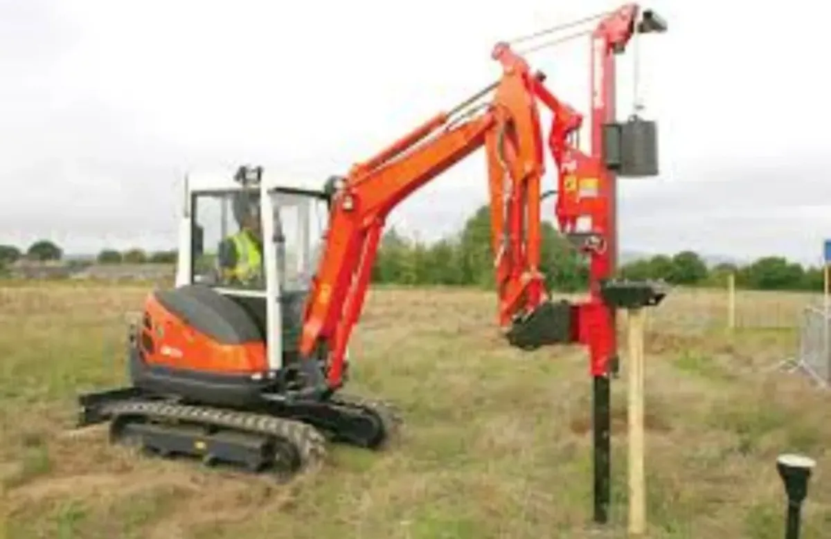 Attachment Hire. Post Driver for Hire and Sale. - Image 2