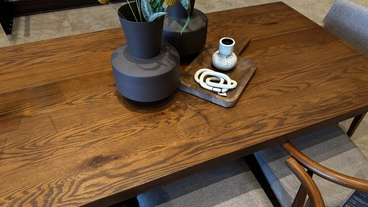 All Oak Dining Table X Leg 180cm - Image 1
