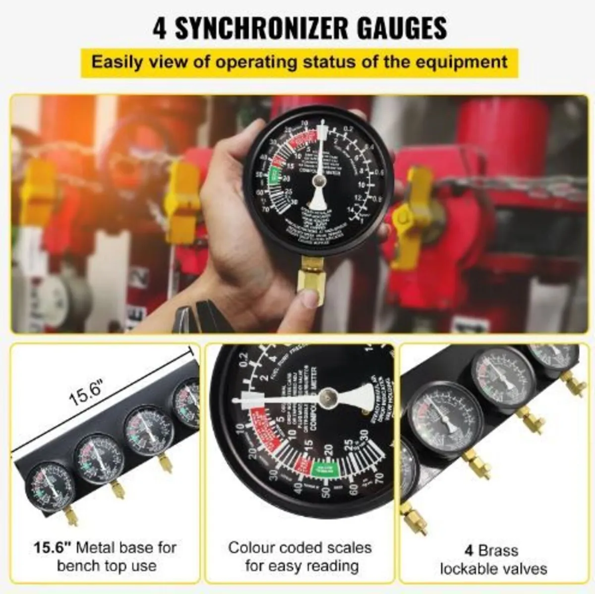 Fuel Vacuum Carburetor Synchronize Tool Kit - Image 1