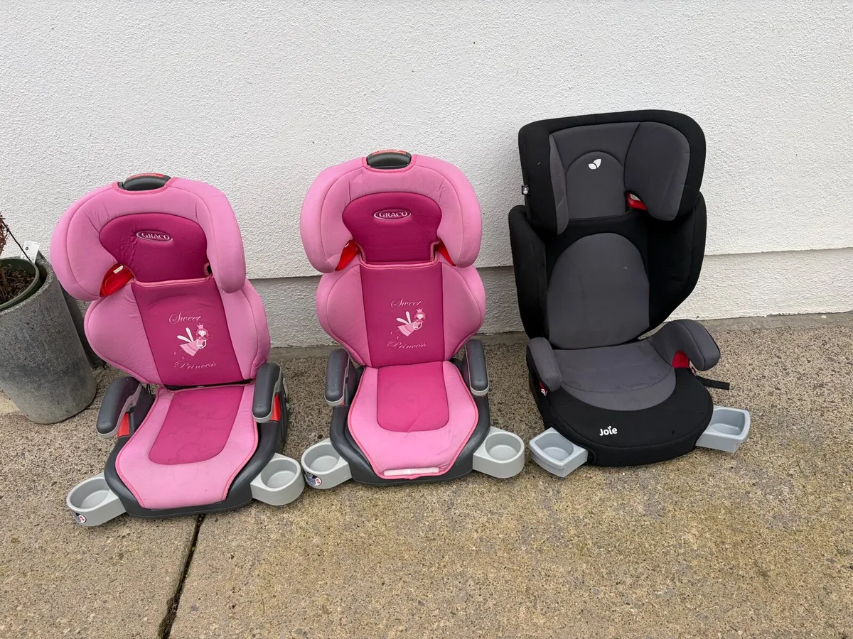3 x car seats (15-36kg) graco + joie - Image 2