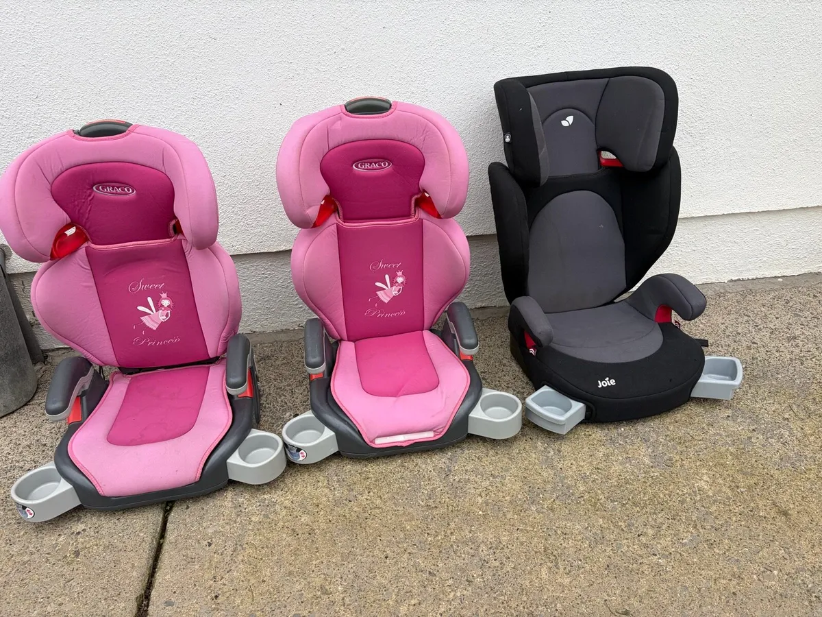 3 x car seats (15-36kg) graco + joie - Image 4