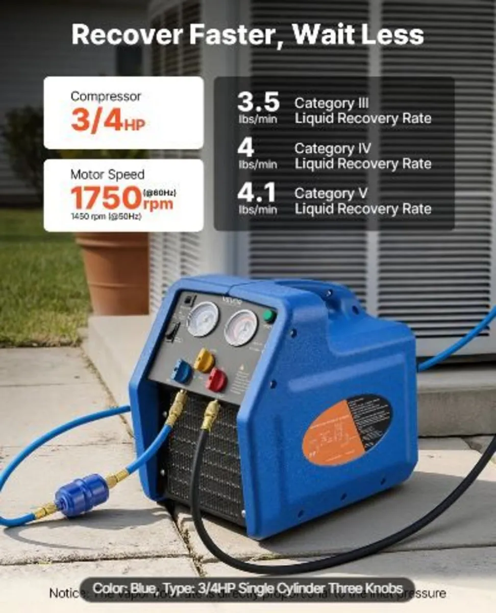 Portable Refrigerant Recovery Machine - Image 2