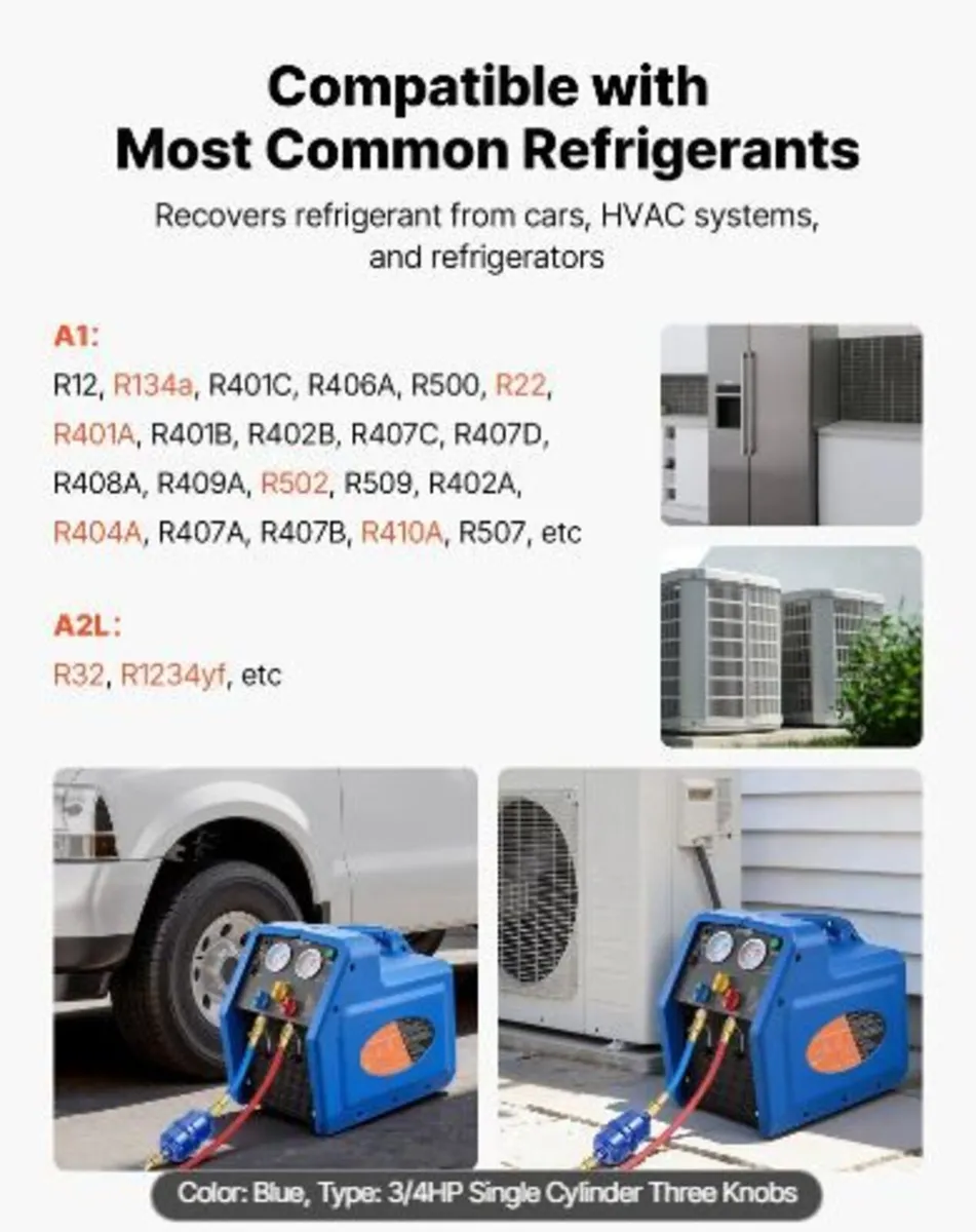 Portable Refrigerant Recovery Machine - Image 3