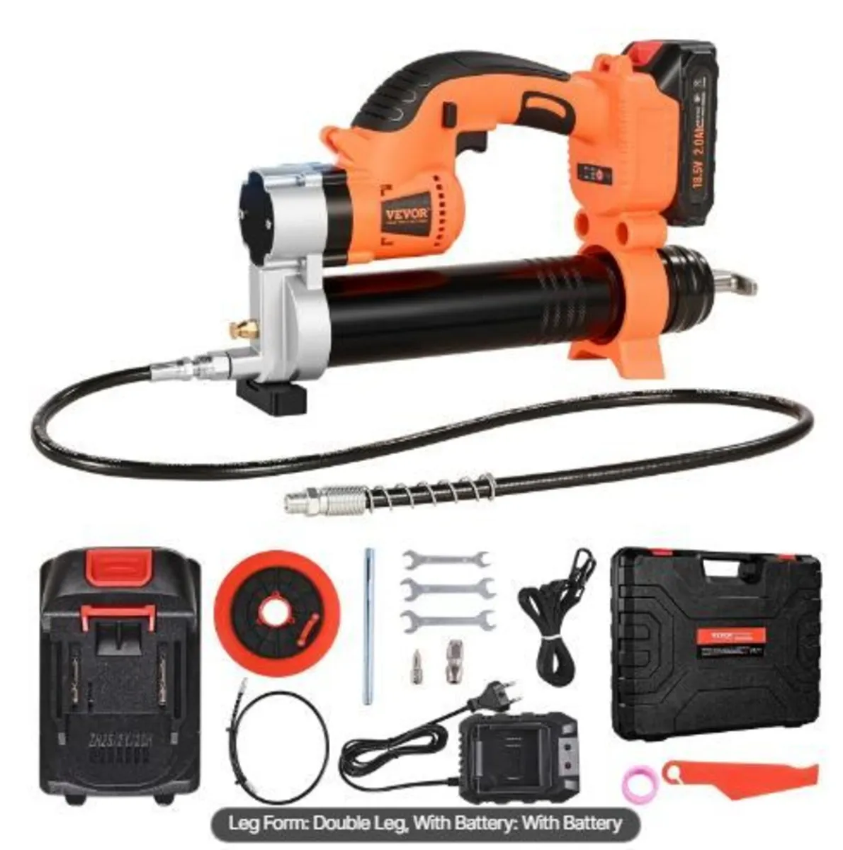 Cordless Grease Gun, 8000 PSI Max Pressure - Image 4
