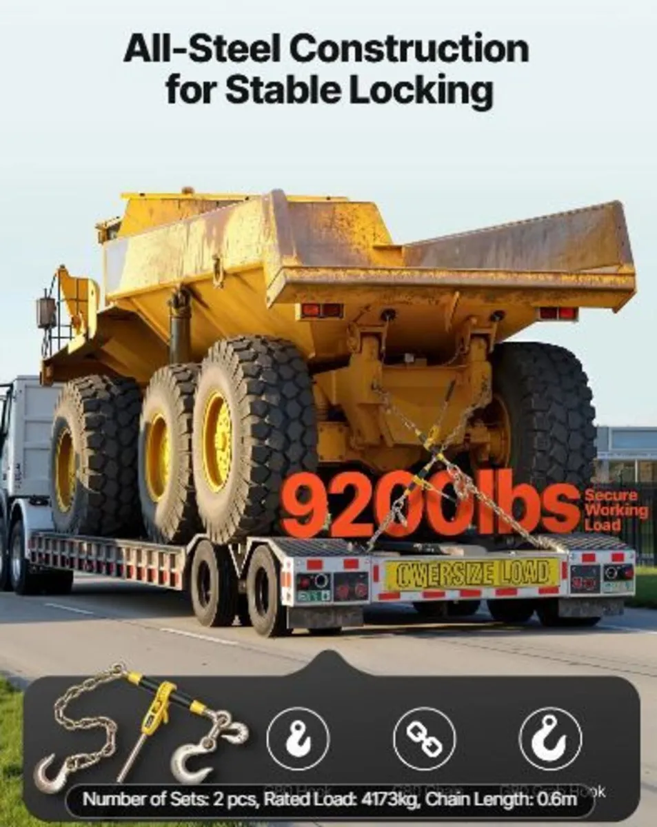 Ratchet Chain Binder, 4173 kg Working Load - Image 3