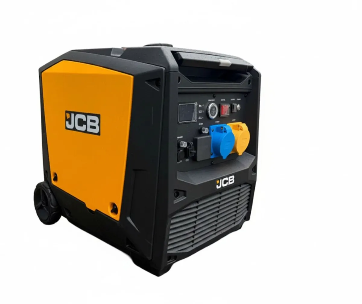 BRAND NEW JCB 7600W PETROL INVERTER GENERATOR - Image 2