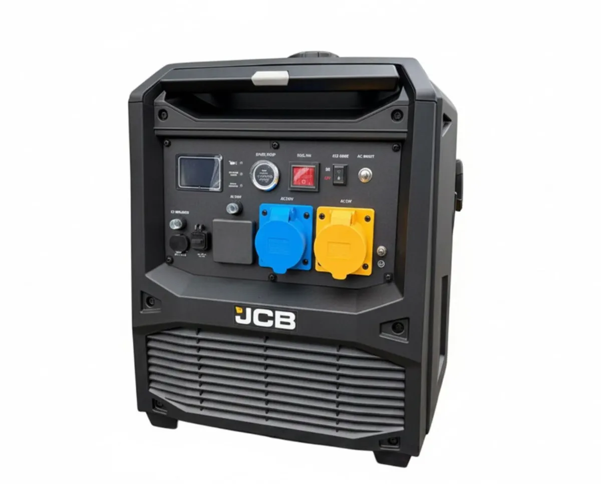 BRAND NEW JCB 7600W PETROL INVERTER GENERATOR - Image 4