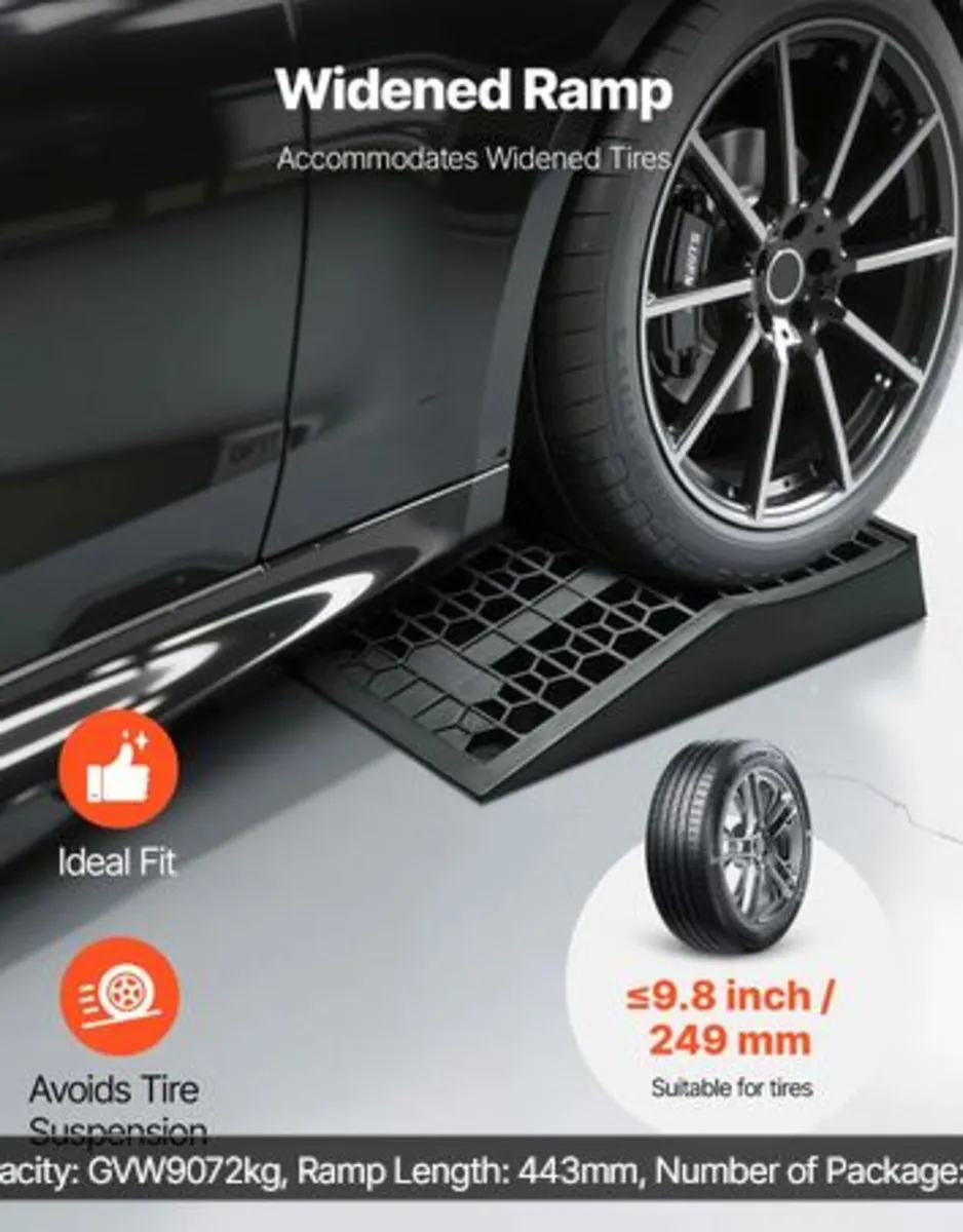 Car Ramps, 2 PCS 9072 kg GVW Capacity, 66 mm Lift - Image 4
