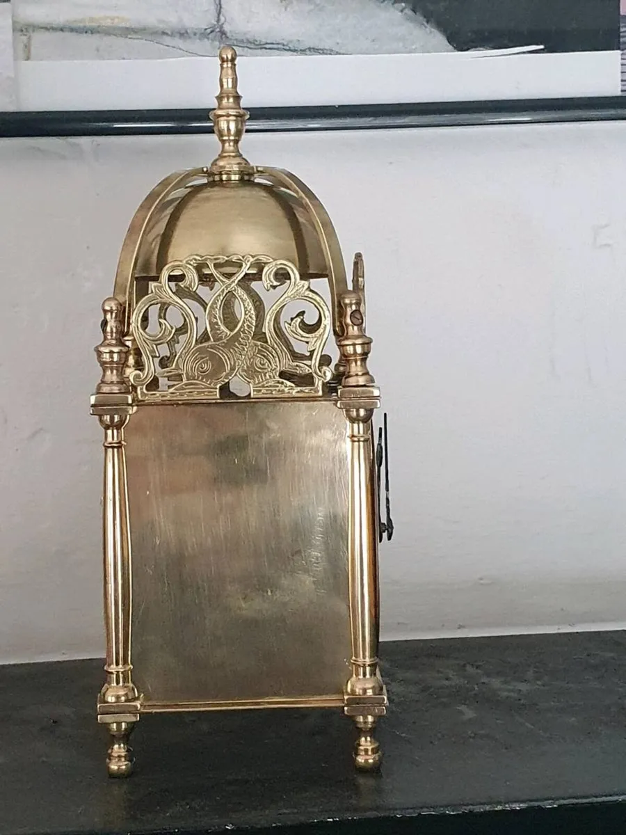 Brass Lantern clock - Image 2