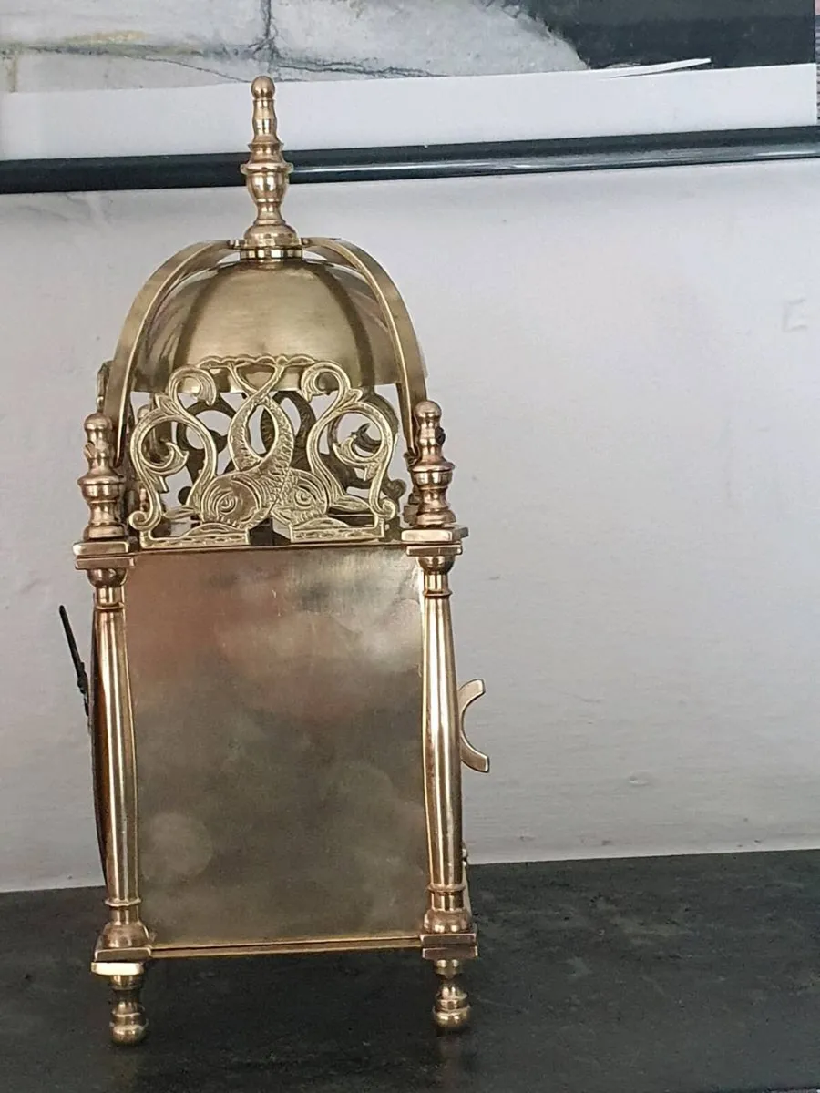 Brass Lantern clock - Image 3