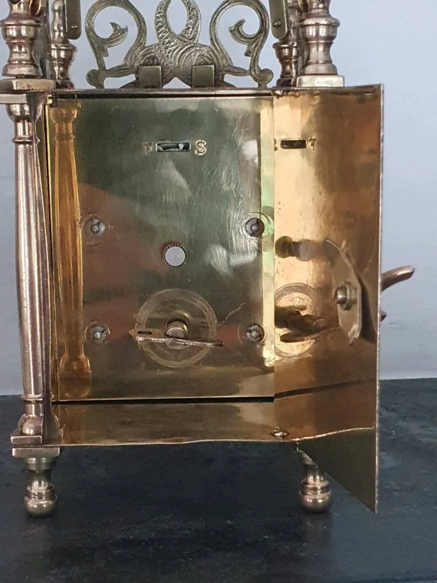 Brass Lantern clock - Image 4
