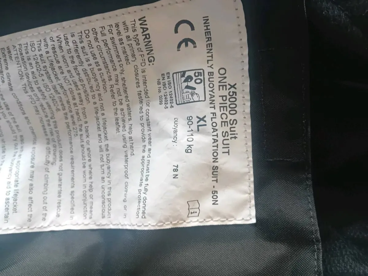 Mullion Flotation Suits XL + M - Image 3