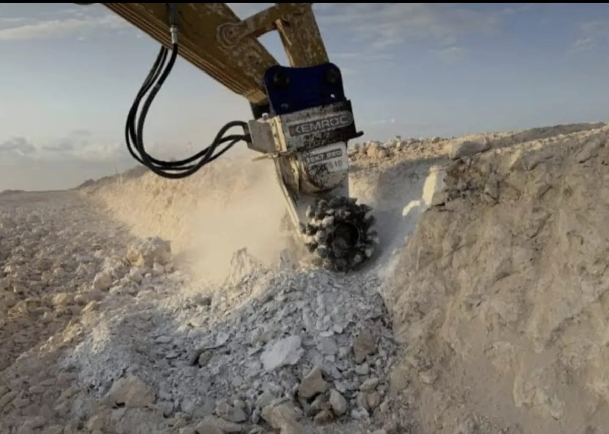 Attachment Hire . Rock Wheel Drum cutter for Hire - Image 2