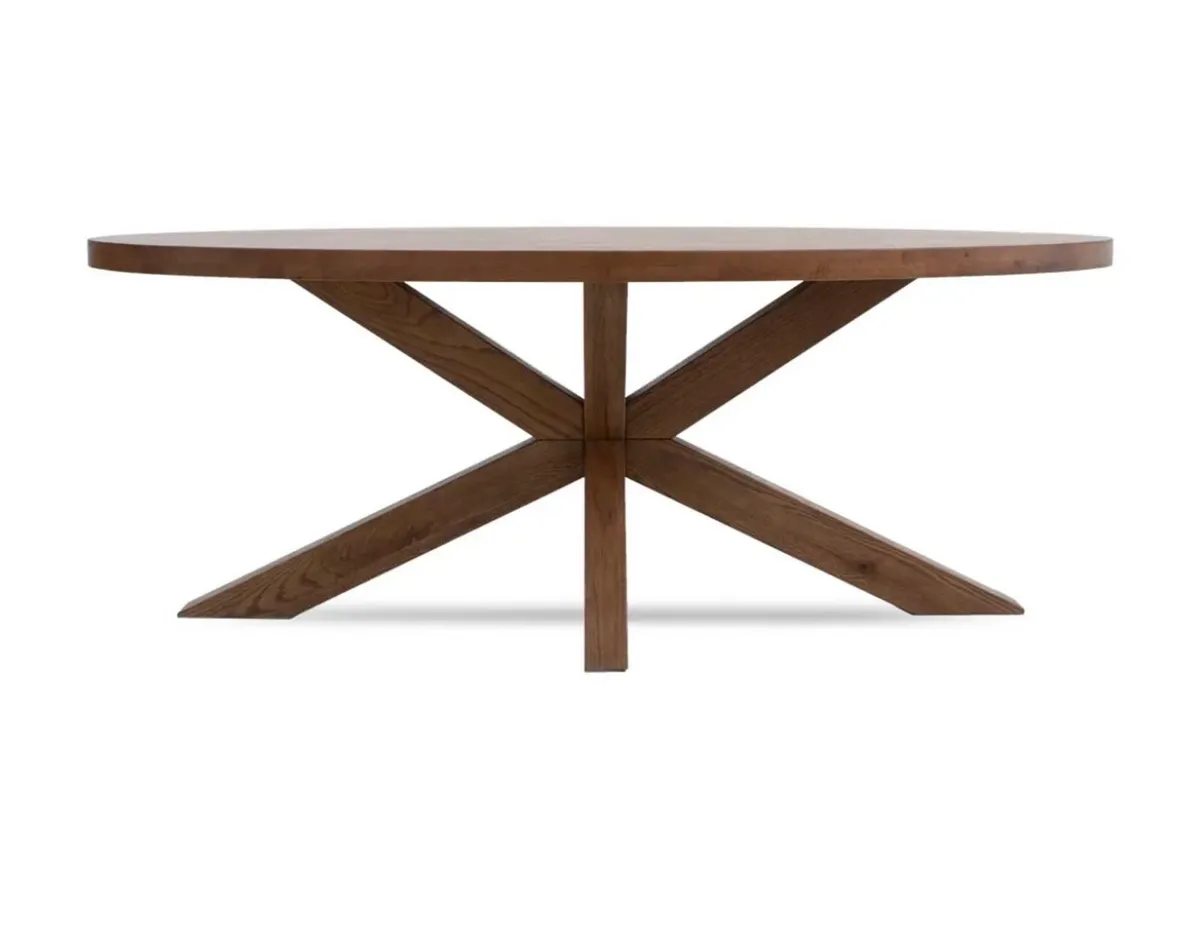 Scandinavian Oak Oval Dining Table Brand New - Image 2