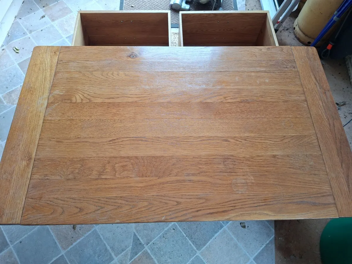 Coffee table solid oak - Image 4