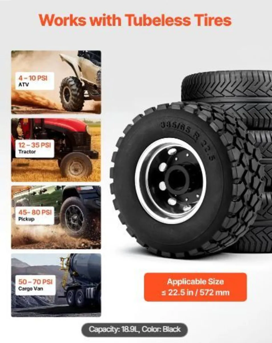 Air Tire Bead Seater, 5 Gal / 18.9 L, Heavy Duty - Image 1