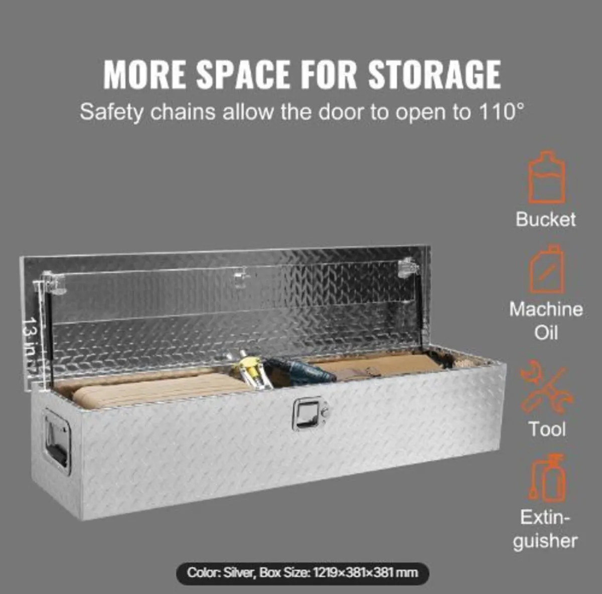 Heavy Duty Aluminum Truck Bed Tool Box - Image 1