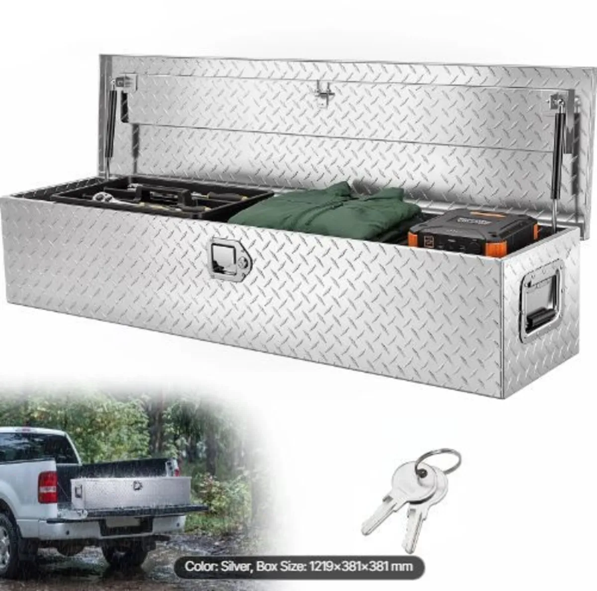 Heavy Duty Aluminum Truck Bed Tool Box - Image 4