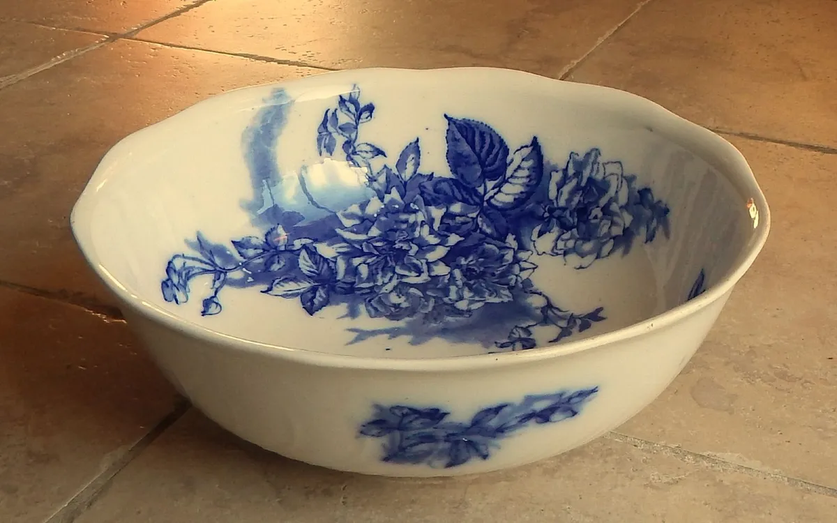 Large Vintage Furnivals Ceramic Pottery Bowl - Image 1