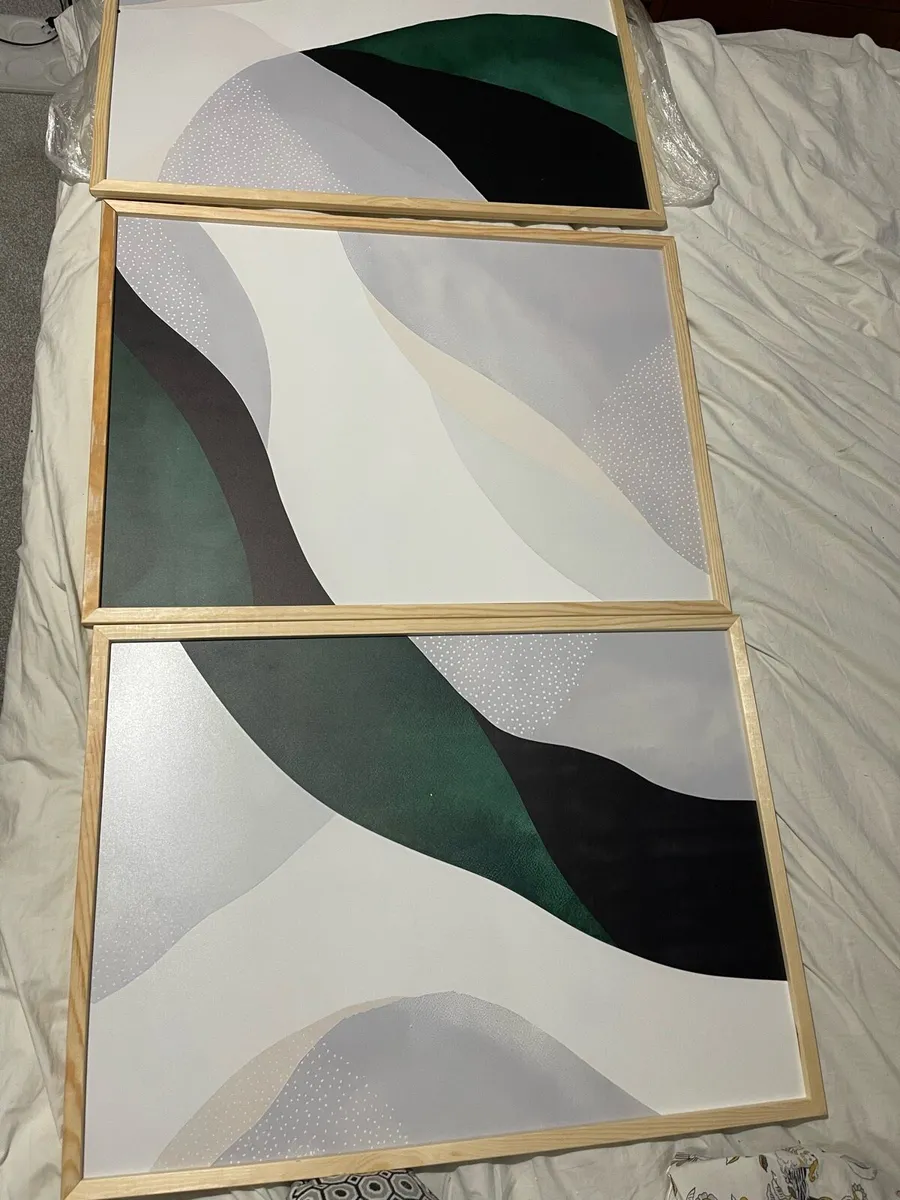 *NEW* Set Of 3 Large Japandy Style Picture Frames - Image 1