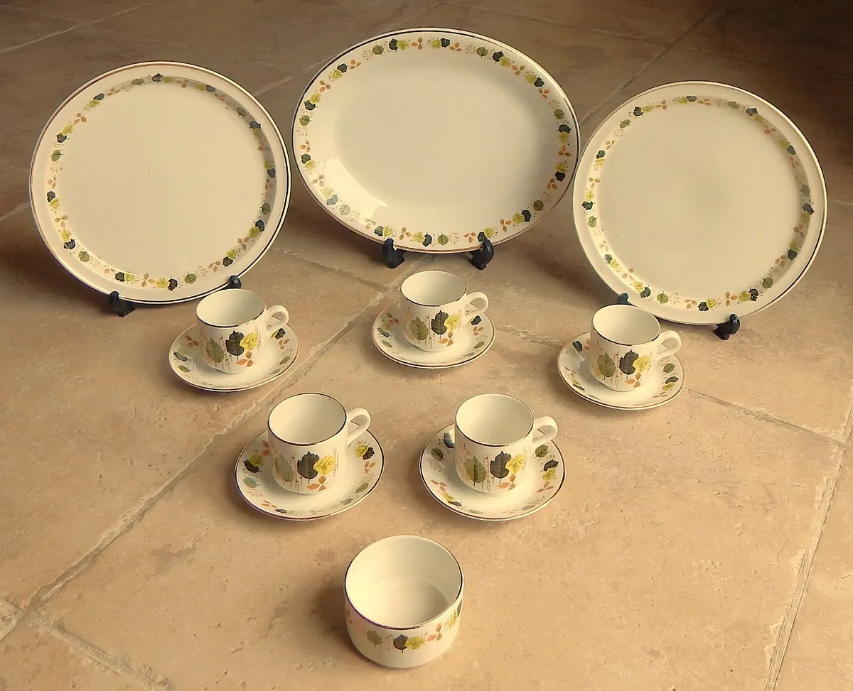 14 Piece Vintage Arklow Pottery Coffee Set - Image 1