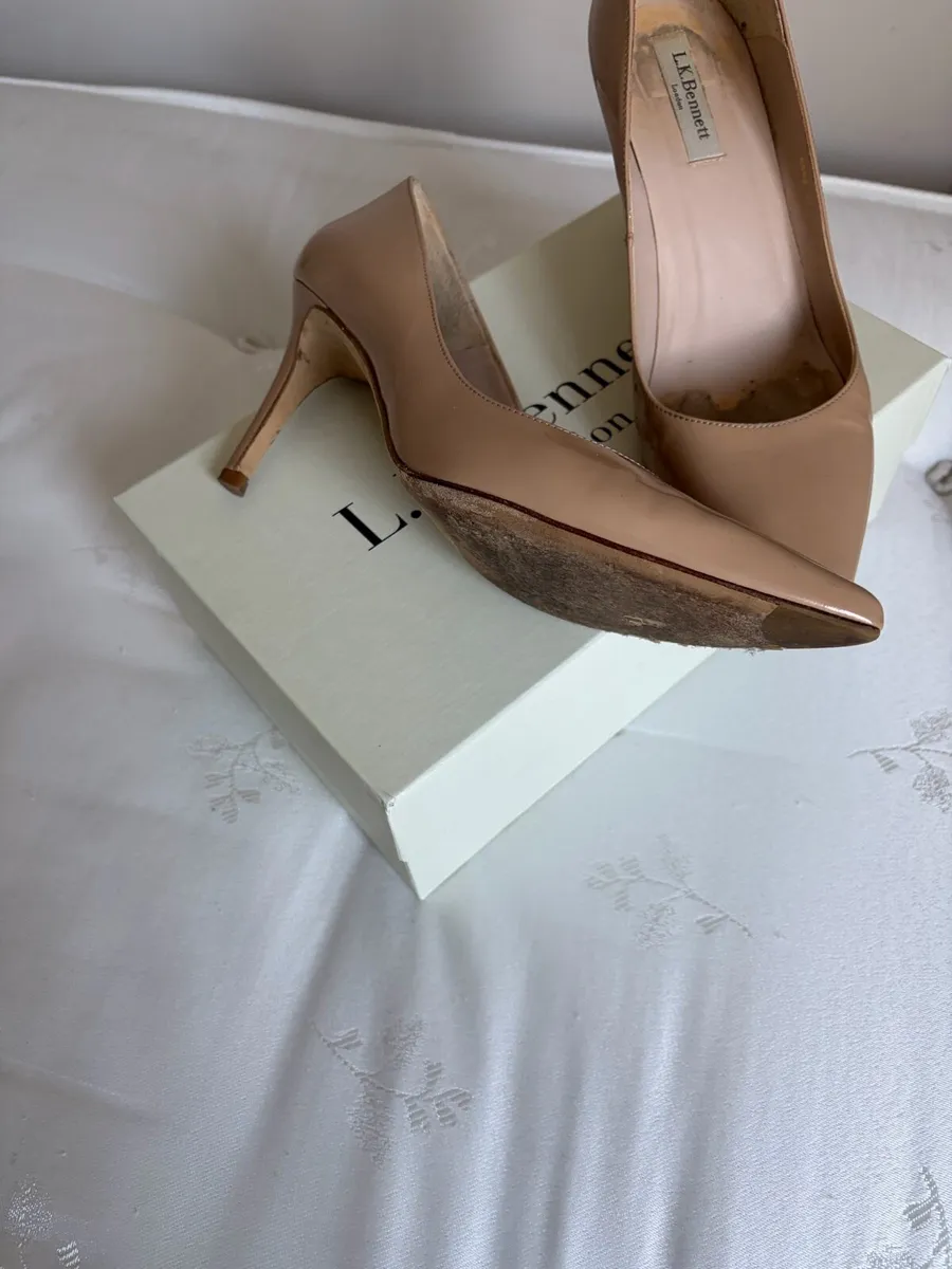 LK Bennett Nude Court Shoe - Image 2