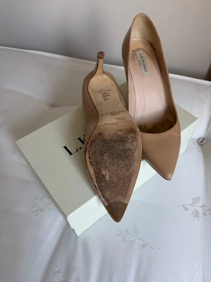 LK Bennett Nude Court Shoe - Image 3