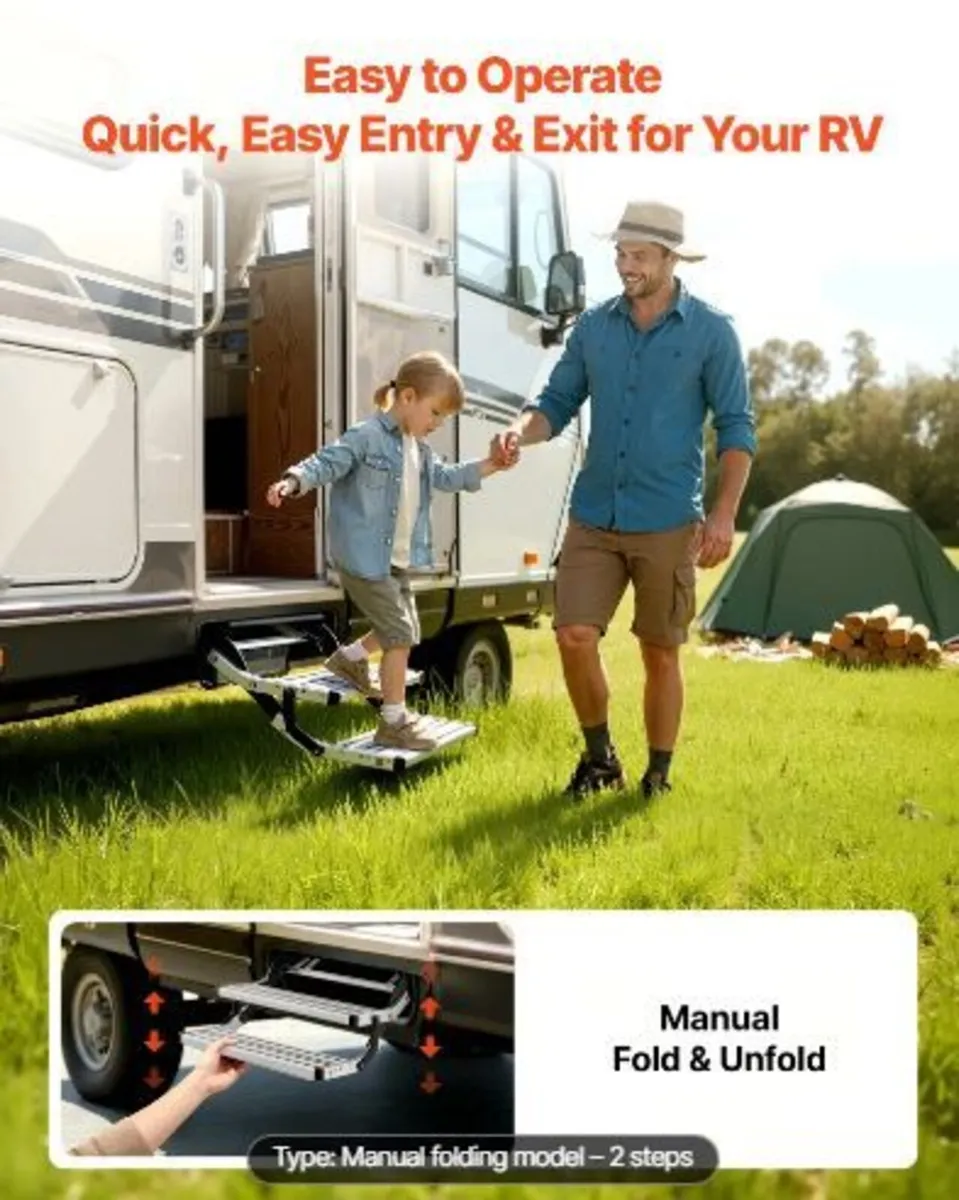 RV Steps, 2-Step, 200 kg Load Capacity - Image 2