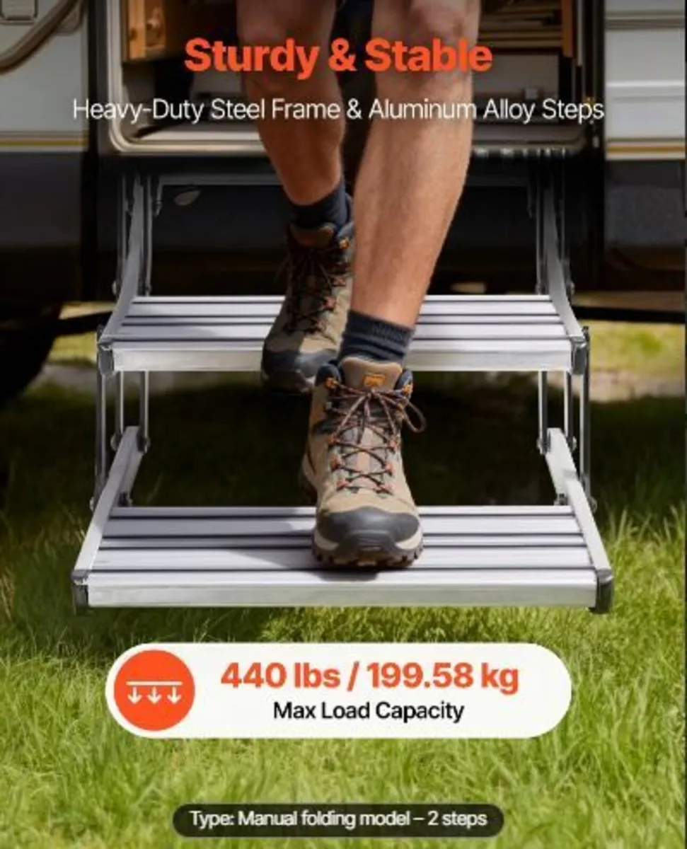 RV Steps, 2-Step, 200 kg Load Capacity - Image 4