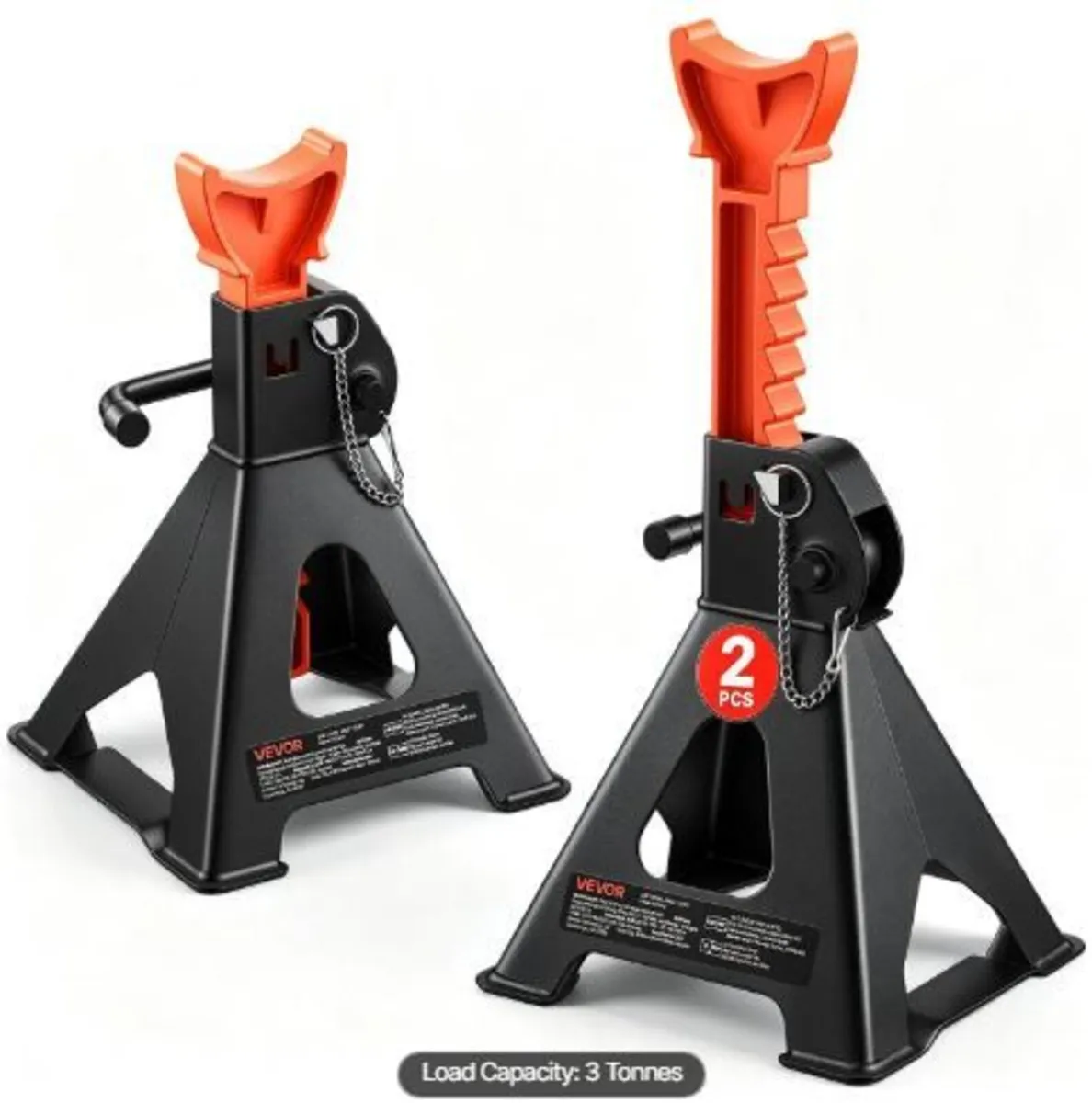 Jack Stands, 3 Ton (6,600 lbs) Capacity, 275-415 m - Image 3
