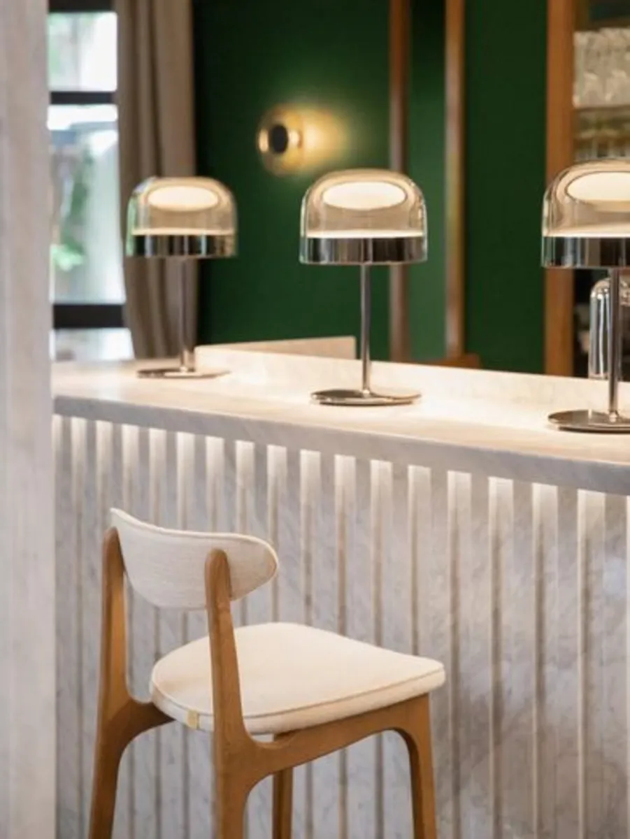 Mid Century 200-190 Upholstered Bar Stool - Made t - Image 2
