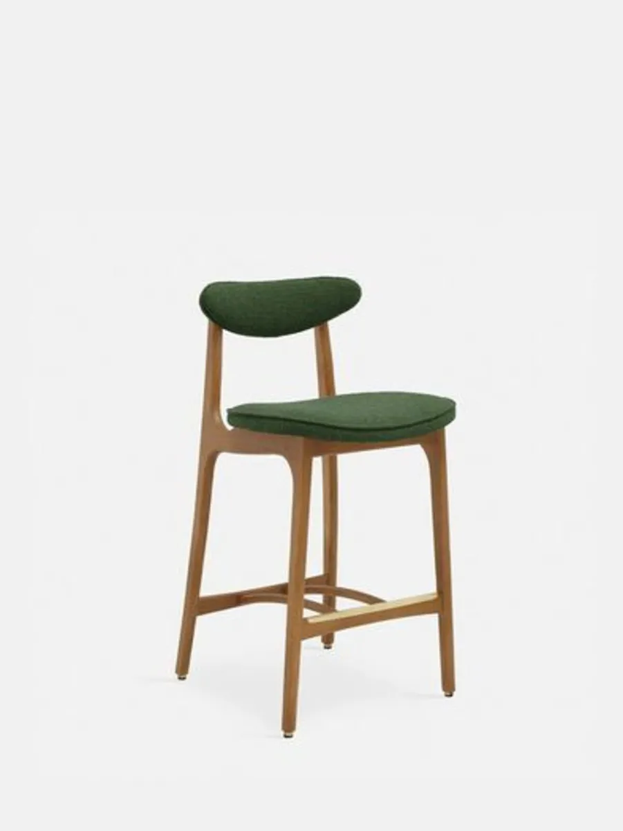 Mid Century 200-190 Upholstered Bar Stool - Made t - Image 3