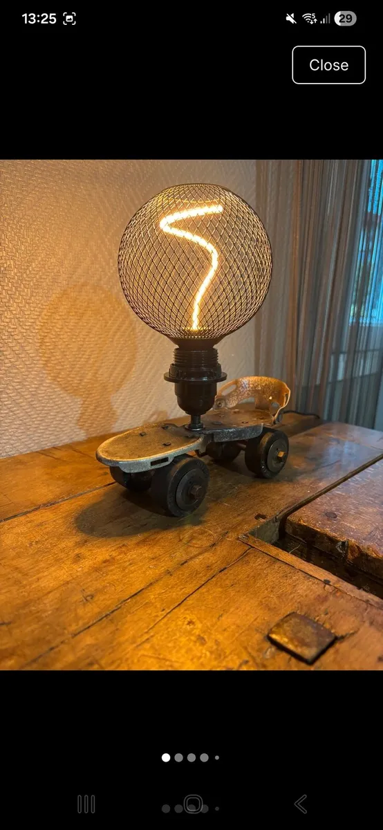 French Vintage roller skate lamp - Image 1