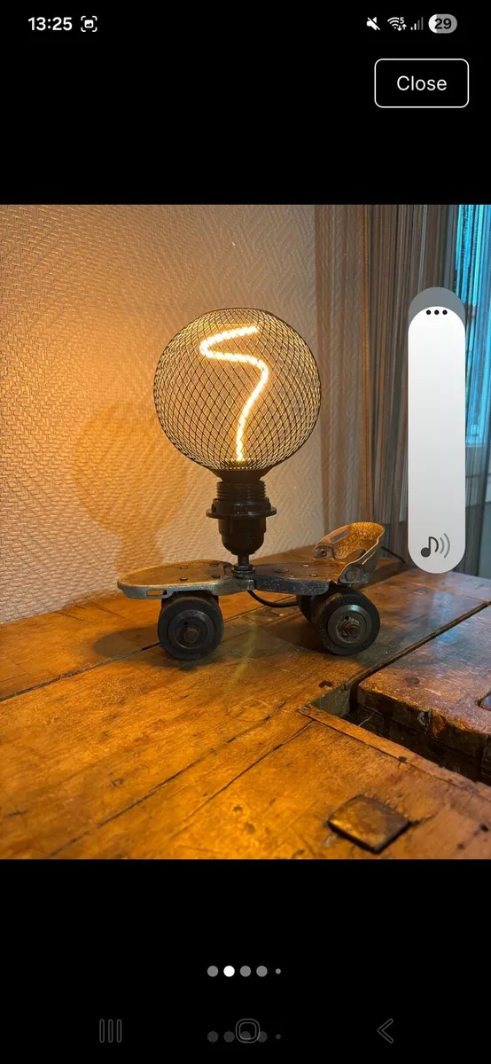 French Vintage roller skate lamp - Image 2
