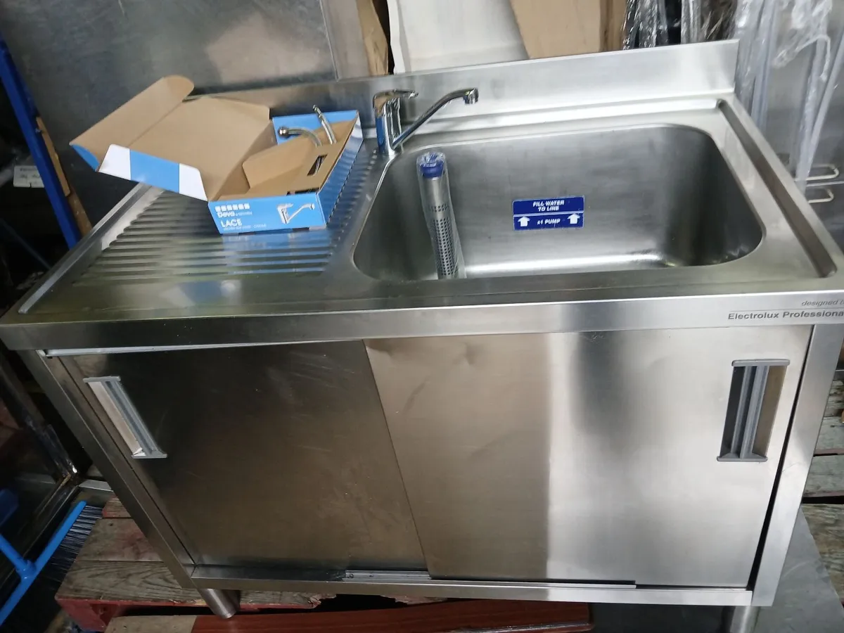 Stainless steel cabbinet sink unit delivered - Image 1