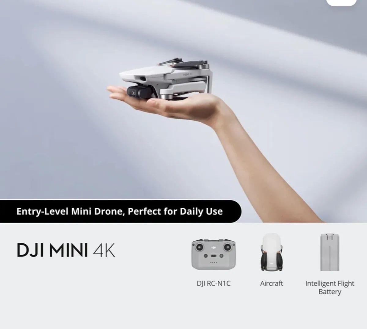 DJI Mini 4K Drone + Shoulder Bag + Memory Card - Image 4