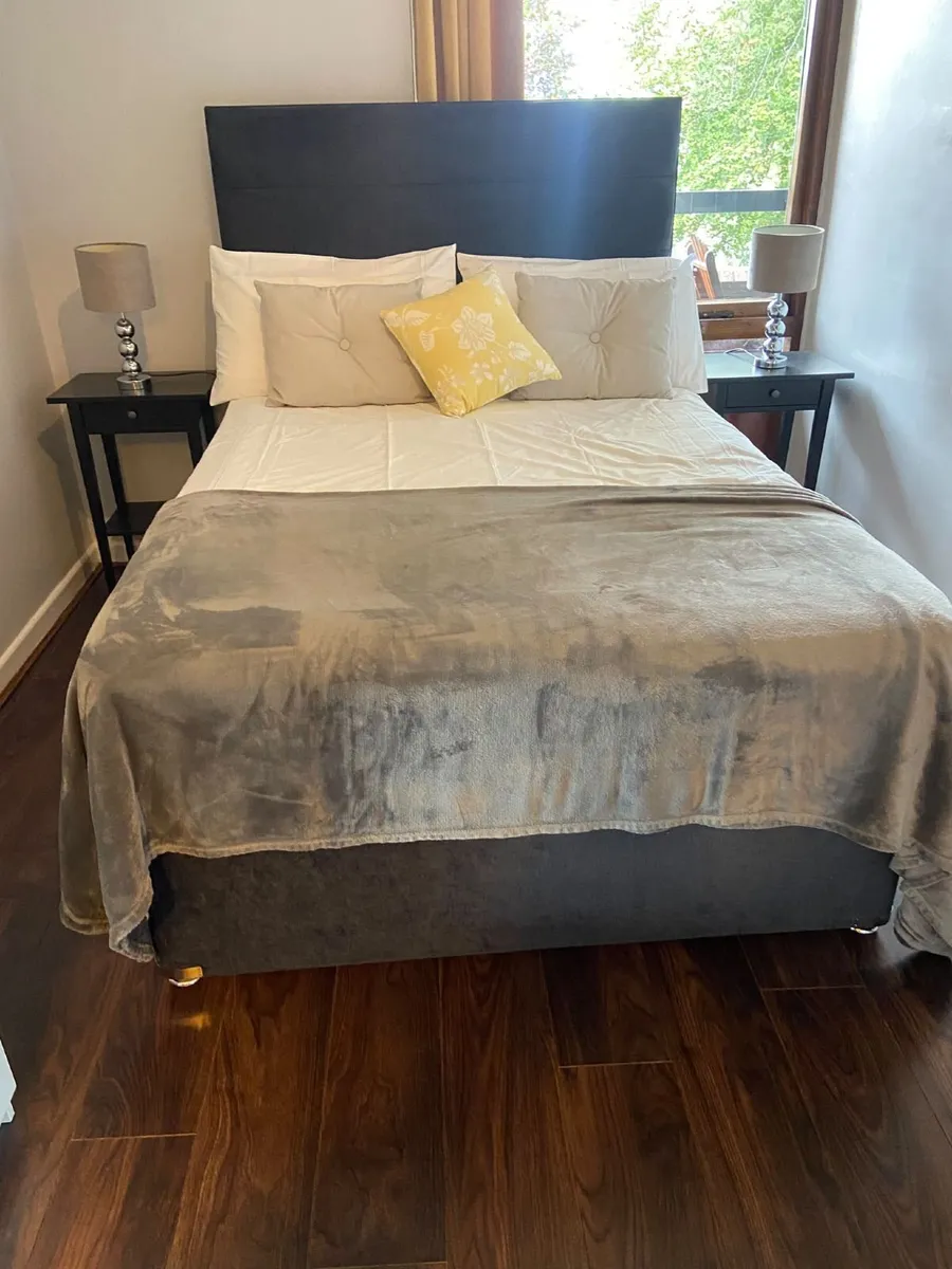 Double bed , headboard and matress