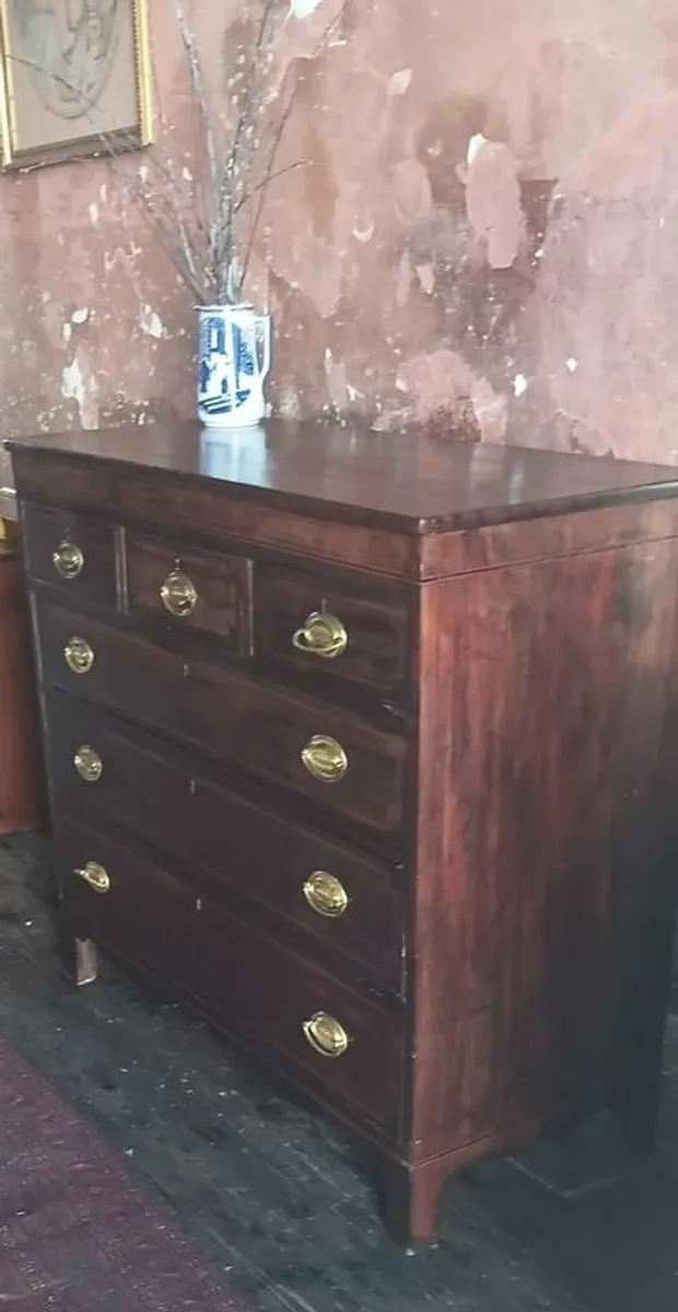 A George 111 inlaid mahogany Chest of Drawers - Image 3