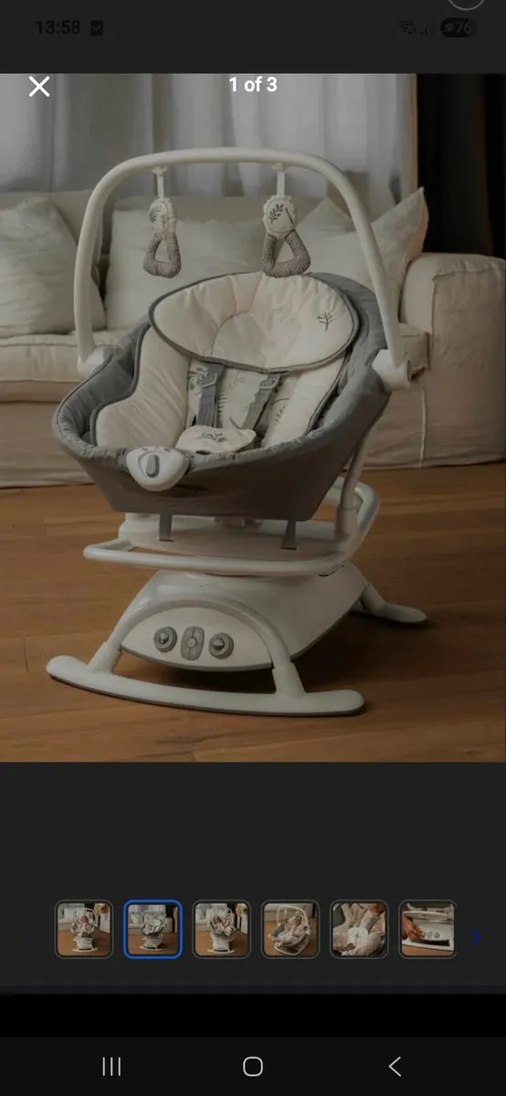 Joie Emeri 2-in-1 Baby Swing and Rocker Fern - Image 1