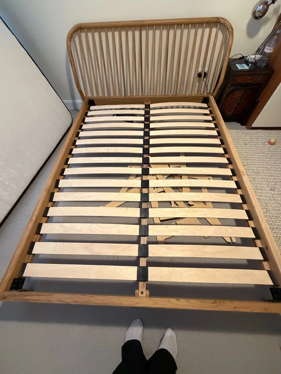 King size bed and mattress - Image 4