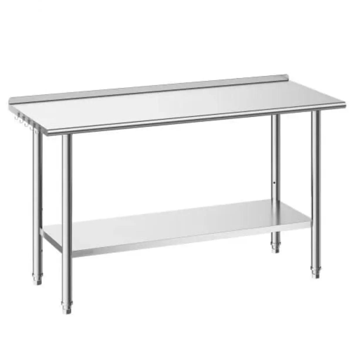 Stainless Steel Work Table, 61x152 cm Food Prep Ta - Image 1