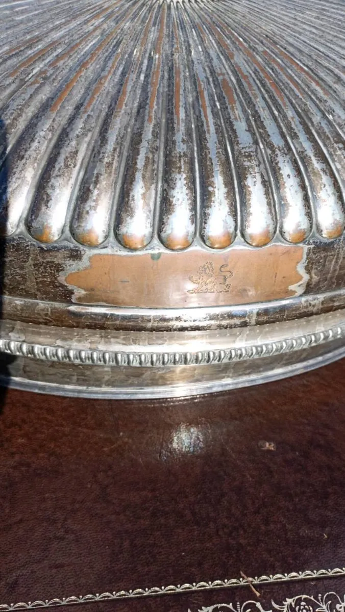 Antique 19thC Large Silver Plated Meat Dome/Cloche - Image 2