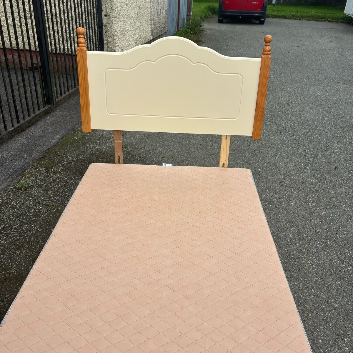 Single base & Headboard with Mattress - Image 4