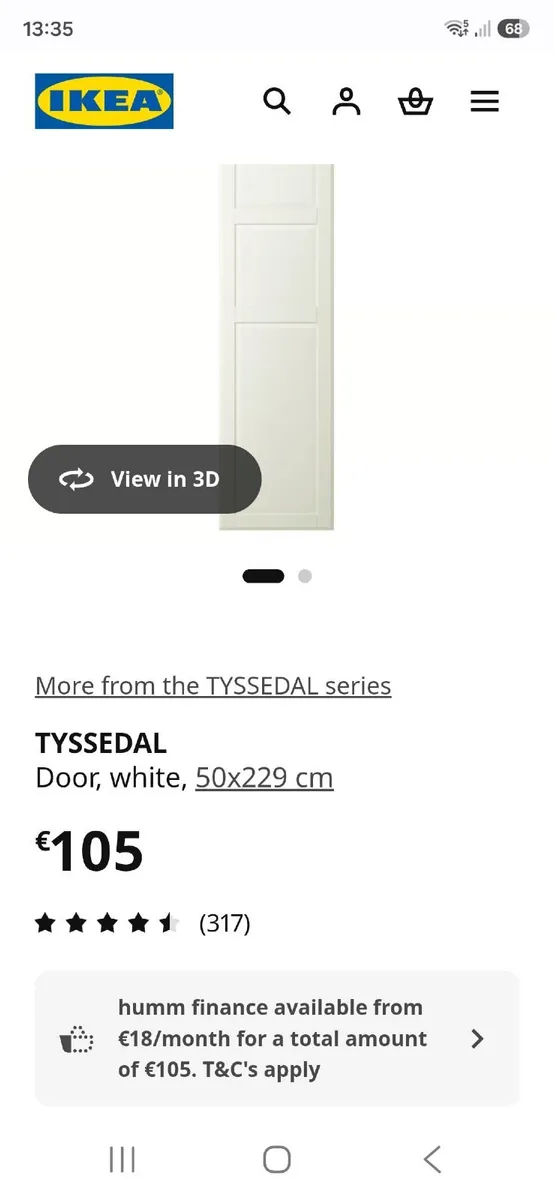 IKEA Tyssedal wardrobe doors - Image 2