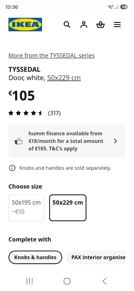 IKEA Tyssedal wardrobe doors - Image 4